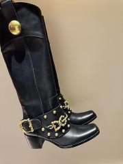 Dolce gabbana retro style square toe motorcycle fashion boots - 1