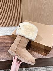 UGG middle-buckle brown boots  - 5