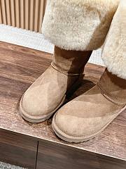 UGG middle-buckle brown boots  - 3