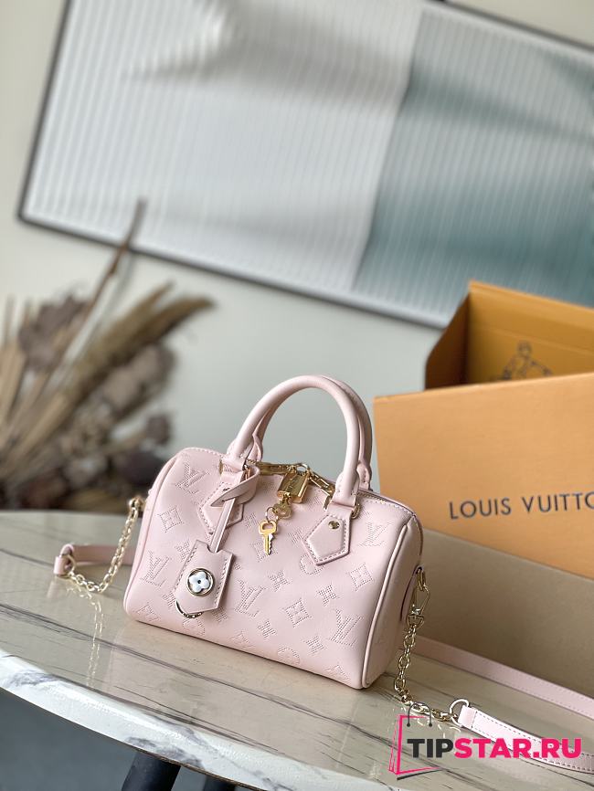 LV Speedy Bandouliere 20 Handbag Light Pink 20.5 × 13.5 × 12 cm - 1