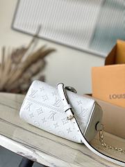 LV Speedy Bandouliere 20 Handbag White Grey 20.5 × 13.5 × 12 cm - 2