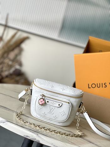 LV M11300 White Flower Ring Mini Bumbag 17 × 12 × 9.5 cm