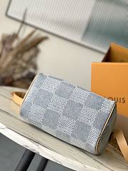 LV N40700 Damier Denim 3D Speedy 25 Bandoullere Handbag 25 × 15 × 15 cm - 4