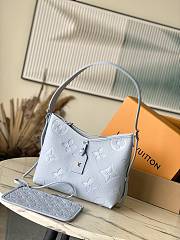 LV M46673 Light Blue Small CarryAll Handbag 29.5 × 24 × 12 cm - 1