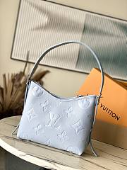 LV M46673 Light Blue Small CarryAll Handbag 29.5 × 24 × 12 cm - 4