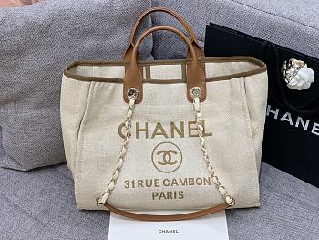 Chanel 31 Rue Cambon Paris Brown Tote 38cm