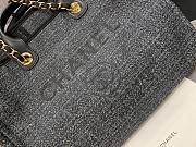 Chanel Canva Shopping Black Bag 38cm - 4