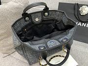 Chanel Canva Shopping Black Bag 38cm - 3