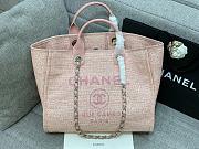 Chanel Canva Shopping Pink Bag 38cm - 1