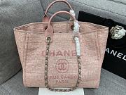 Chanel Canva Shopping Pink Bag 38cm - 3