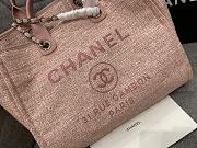 Chanel Canva Shopping Pink Bag 38cm - 2