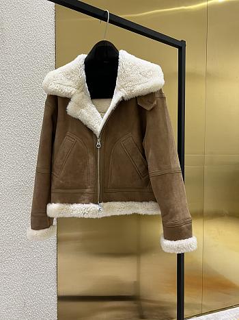 LP Air Force style motorcycle fur jacket