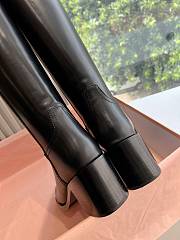 Miu Miu British motorcycle black boots - 6