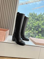 Miu Miu British motorcycle black boots - 4