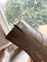 Miu Miu Martin Brown Boots  - 4