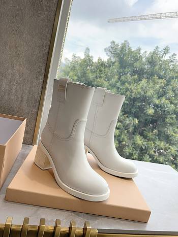 Miu Miu Martin White Boots