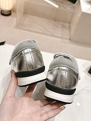 Chanel baseball silver shoes - 4