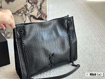 YSL Niki Shopping Black Bag 33x27x11.5cm