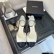 Chanel Slingback Ballet Flap White Shoes - 2