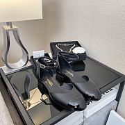 Chanel Slingback Ballet Flap Black Shoes - 1