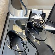 Chanel Slingback Ballet Flap Black Shoes - 5