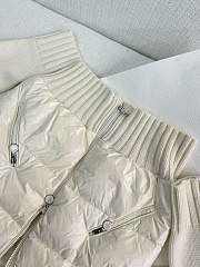 Moncler zipper down white jacket  - 5