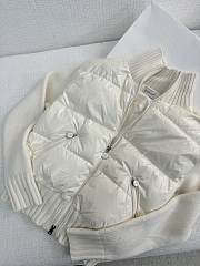 Moncler zipper down white jacket  - 4