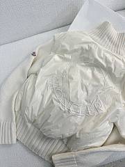 Moncler zipper down white jacket  - 3