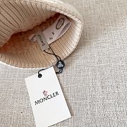 Moncler wool knitted warm knitted beige hat - 5