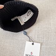 Moncler wool knitted warm knitted black hat - 4