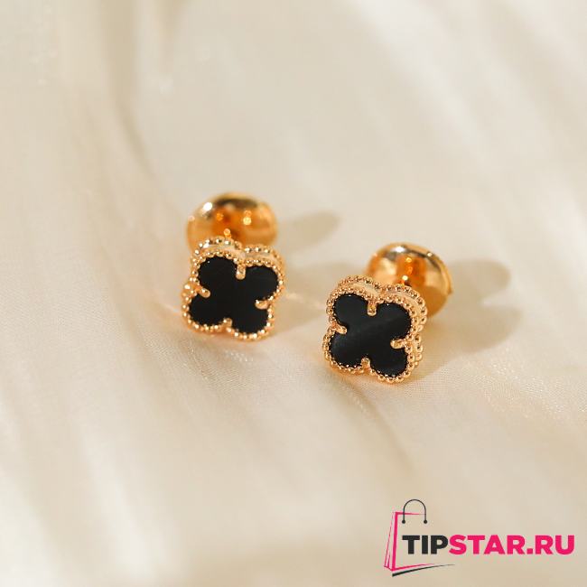  Four-leaf clover mini earrings  - 1