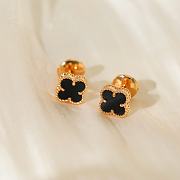  Four-leaf clover mini earrings  - 1