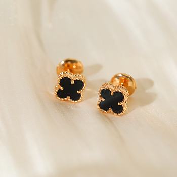  Four-leaf clover mini earrings 