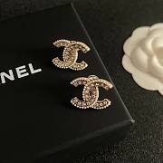 Chanel vintage letter earrings  - 6