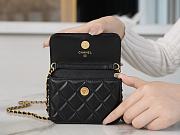 Chanel Waist Bag Square Series Black 9.5x10.5x3cm - 6