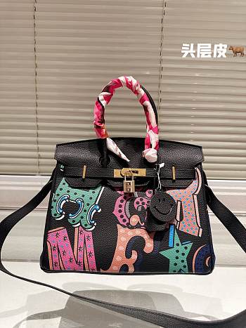 Hermes Bonnie Bag Black  30cm