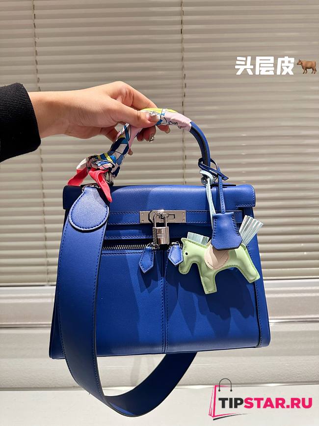 Hermes Dark Blue Bag 28cm - 1