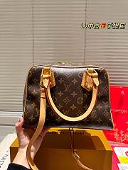 LV Handbag Luxurious Yellow Leather Trim Bag 29cm - 3