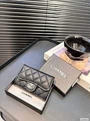 Chanel wallet black 11x8cm   - 1