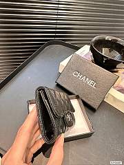 Chanel wallet black 11x8cm   - 6