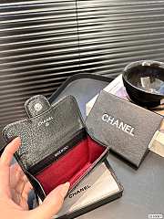 Chanel wallet black 11x8cm   - 5