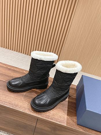 Dior new shell head cotton boots 