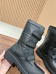 Dior Velcro motorcycle women's short boots - 3