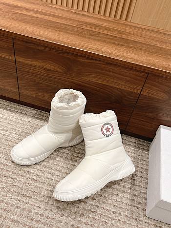  Dior ankle white boots