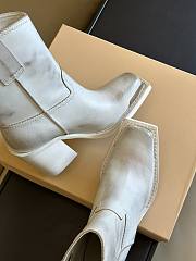  Miu Miu classic biker grey short boots - 4