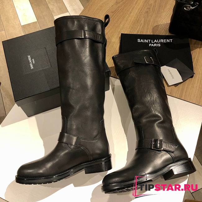  YSL high-heeled black boots - 1