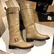  YSL high-heeled light brown boots - 1