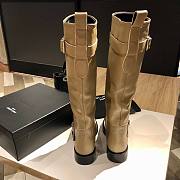  YSL high-heeled light brown boots - 6