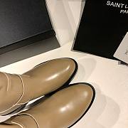  YSL high-heeled light brown boots - 5