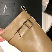  YSL high-heeled light brown boots - 2